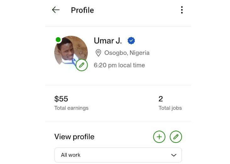 Proof of Umar J.'s success